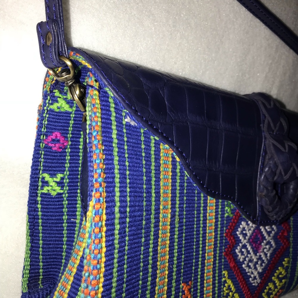 Brand New Genuine Leather Ethnic Clutch Purse - Picture 2 of 5